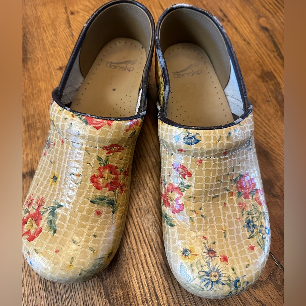 Dansko Floral Clogs